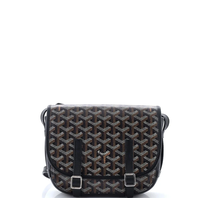 Belvedere Messenger Bag Coated Canvas with Leather PM