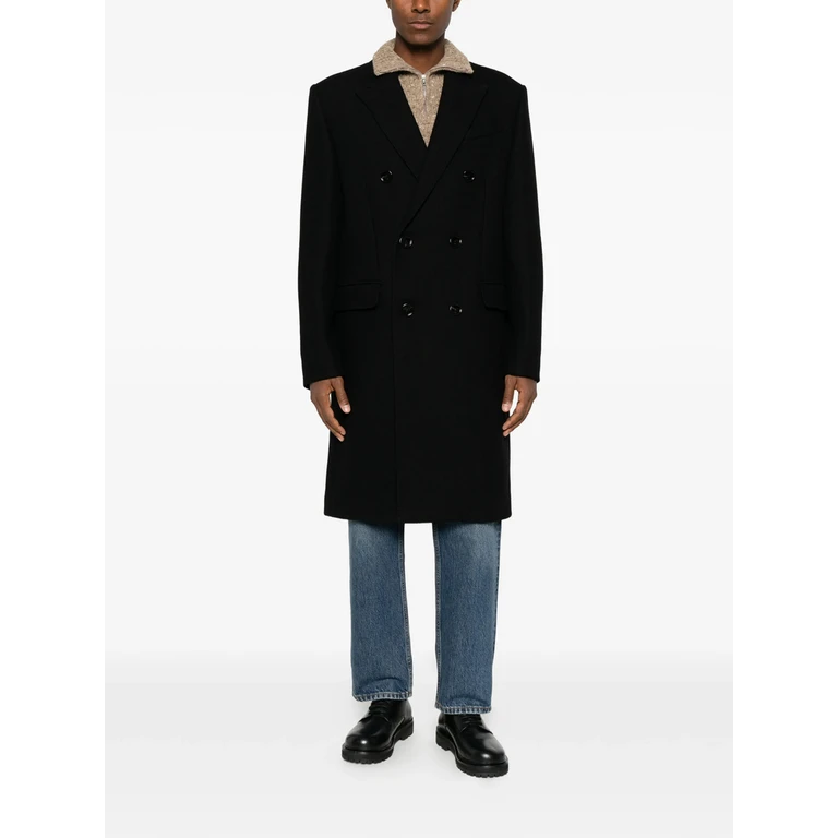 Double-breasted Virgin-wool Coat