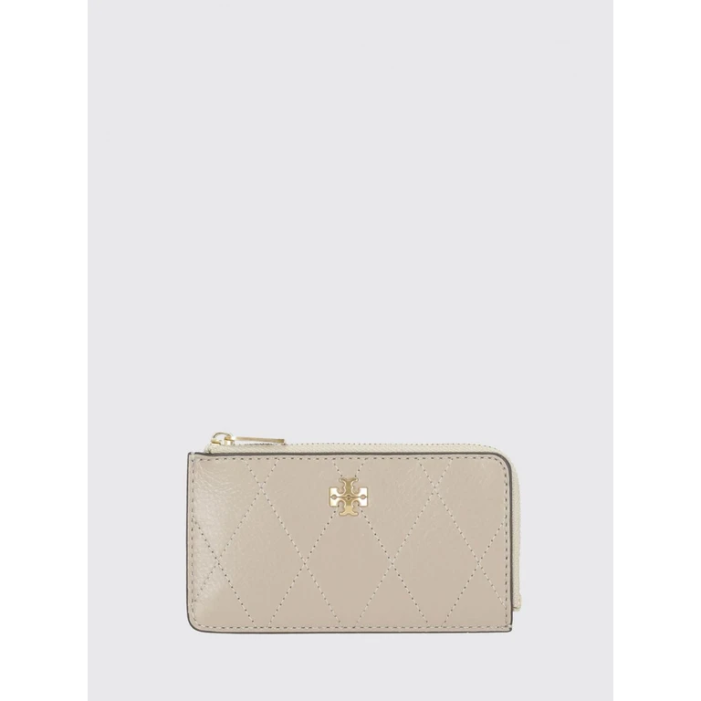 Charlie Card Holder in Leather with Zip and Double T Logo (186054020)