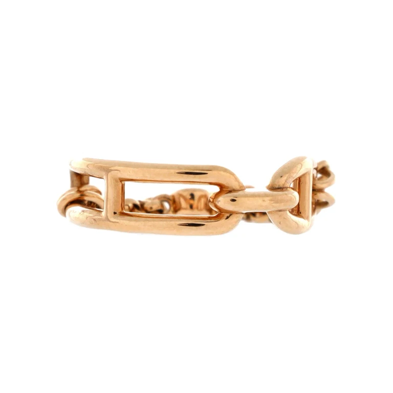 Chaine d'Ancre Chaos Ring 18K Rose Gold with Diamonds Small
