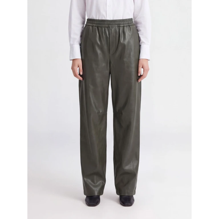 High-Waisted Palazzo Trousers in Recycled Fabric (S52KA0575S53057728)