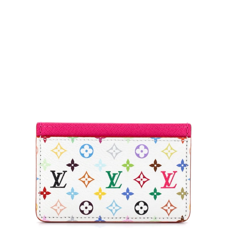 x Takashi Murakami Card Holder Monogram Multicolor with Leather