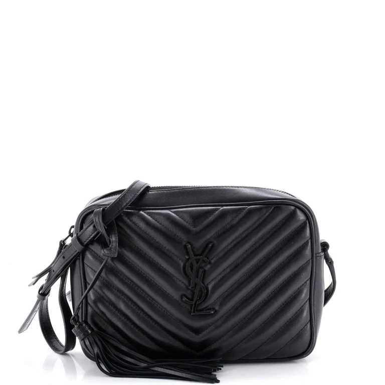 Lou Camera Bag Matelasse Chevron Leather Small
