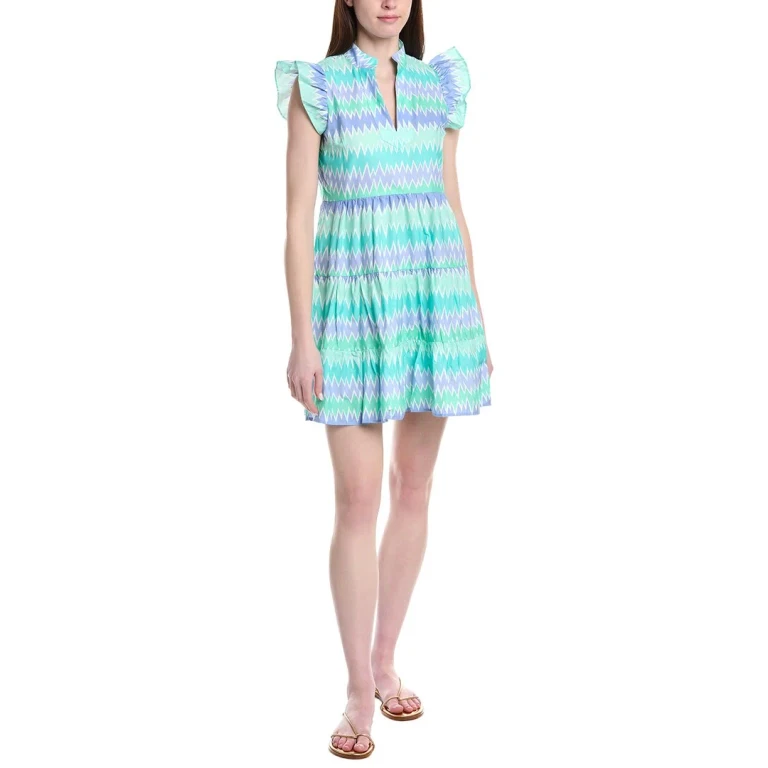 Sleeveless Flutter Sleeve Dress