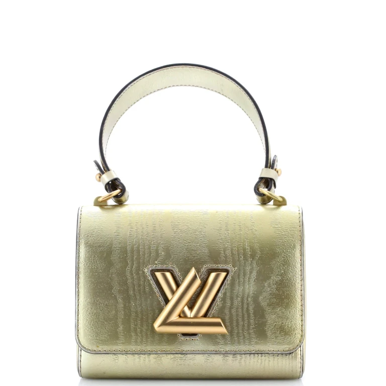 Twist Handbag Gravity Gold Calfskin PM