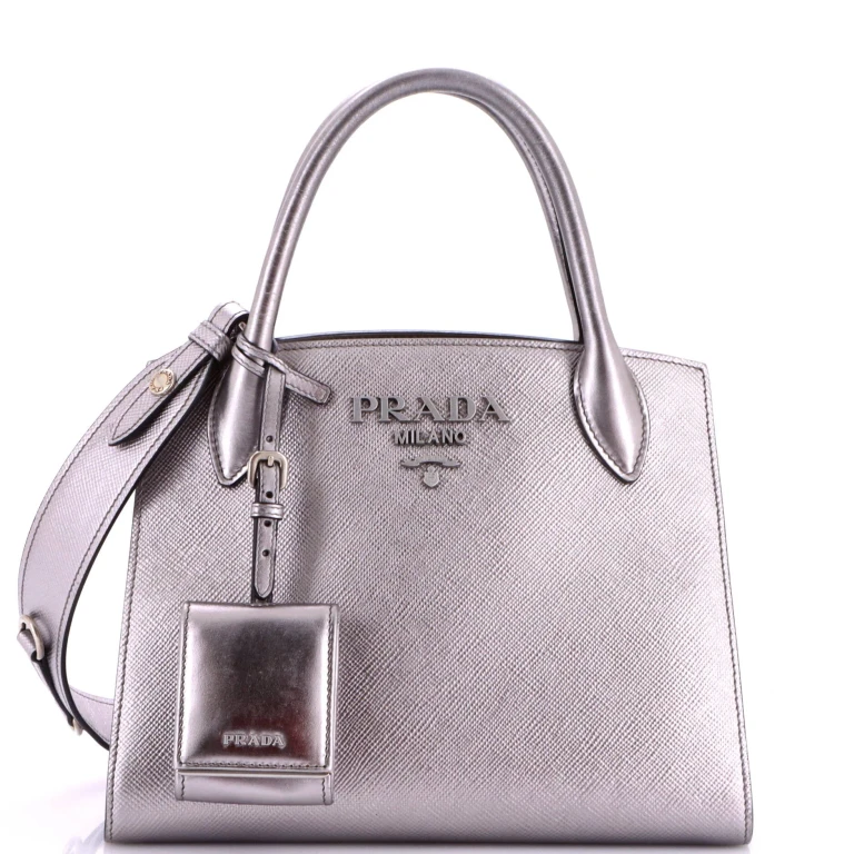 Monochrome Tote Saffiano with City Calf Small