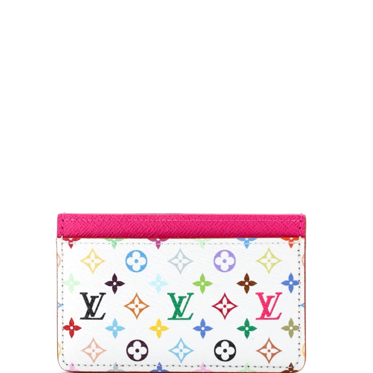 x Takashi Murakami Card Holder Monogram Multicolor with Leather