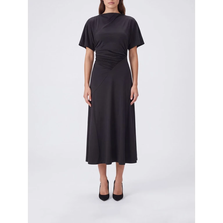 Dress Woman color Black (1426JDR007350ABLOUSEYMIDIDRESS1)