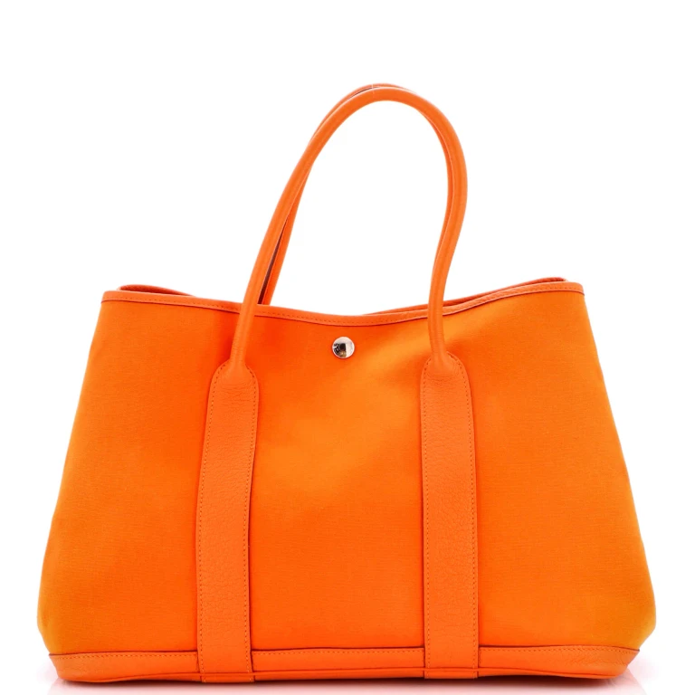 Garden Party Tote Toile and Leather 36