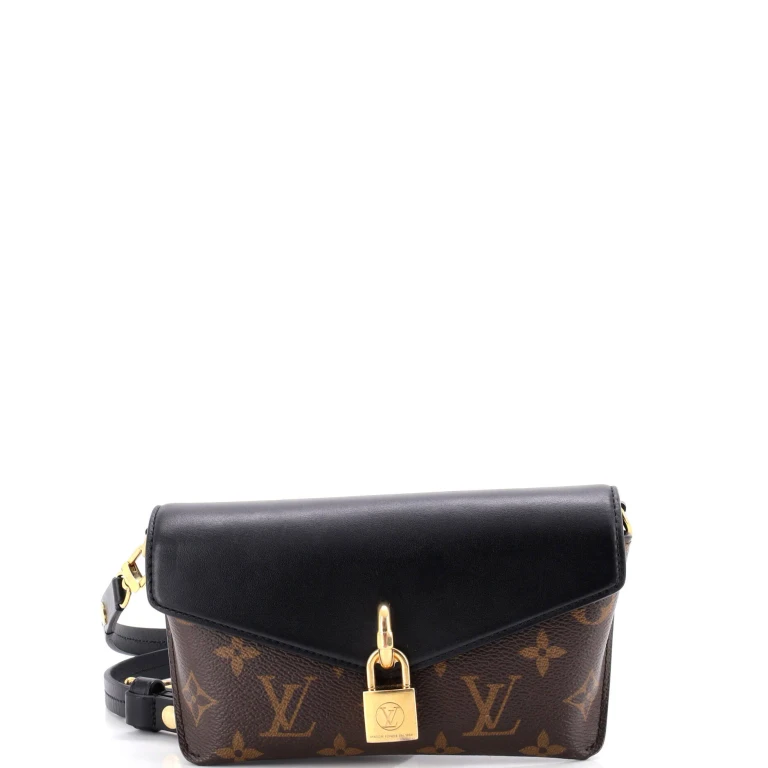 Padlock on Strap Handbag Monogram Canvas and Leather