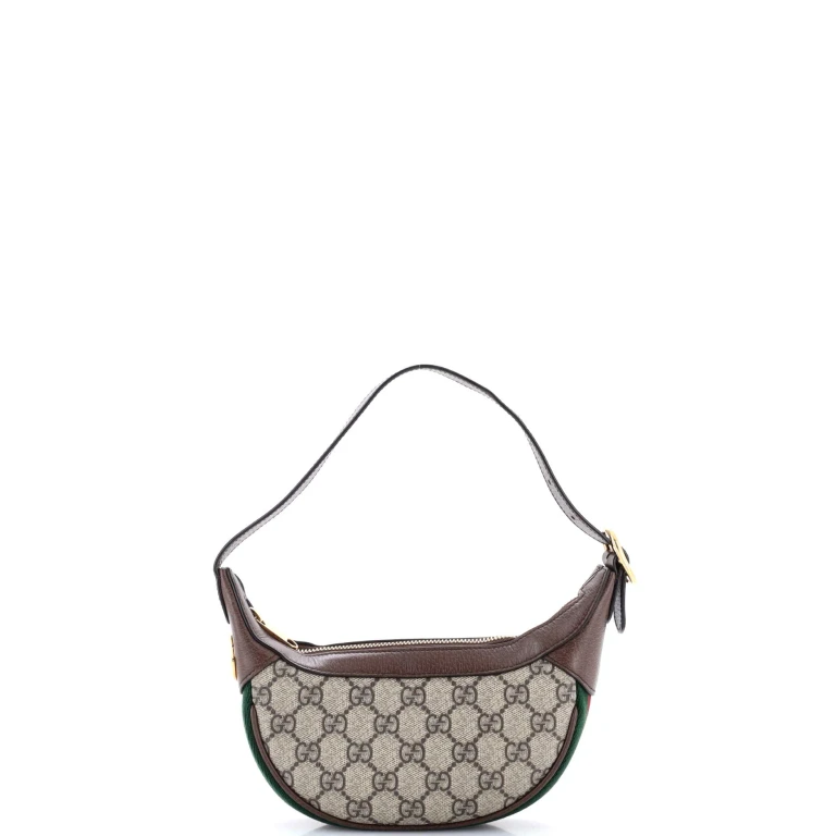 Ophidia Half Moon Bag GG Coated Canvas Mini