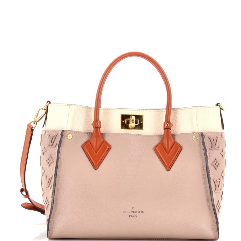 On My Side Tote Monogram Tuffetage Leather MM