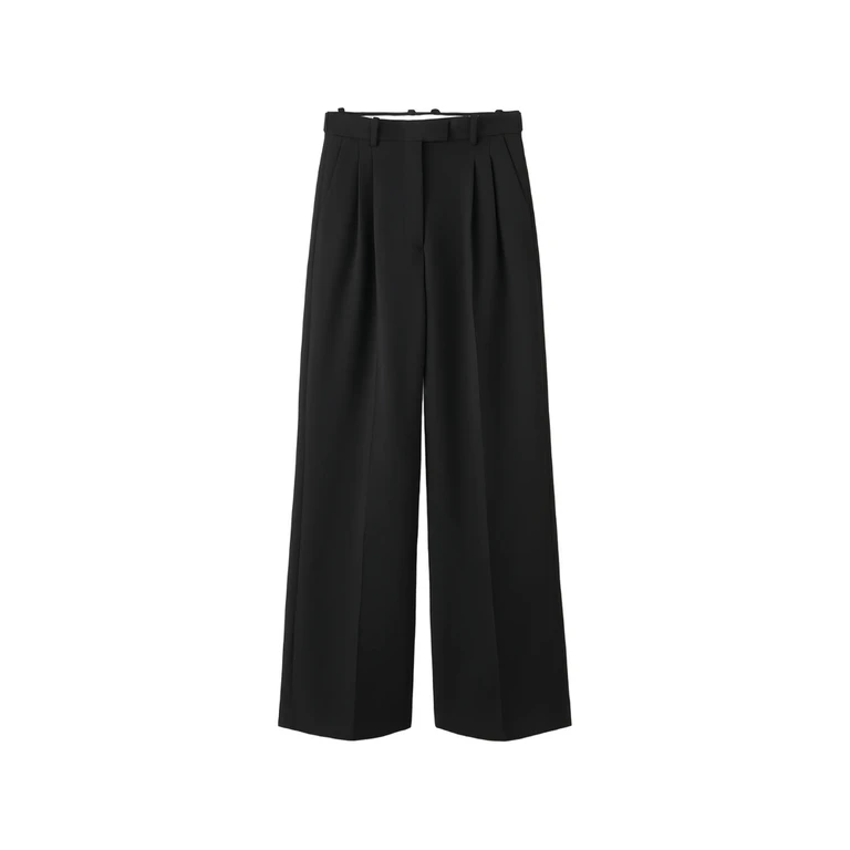 Pleated Wide-leg Trousers