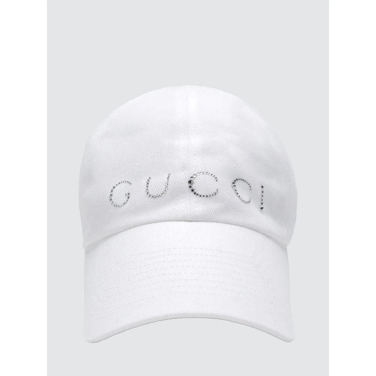 Cotton Twill Baseball Cap with Rhinestone Logo and Rigid Visor (A005HY3HBNR9000)
