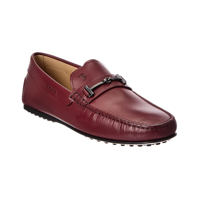 Tod'S Double T Fine City Grommet Leather Loafer