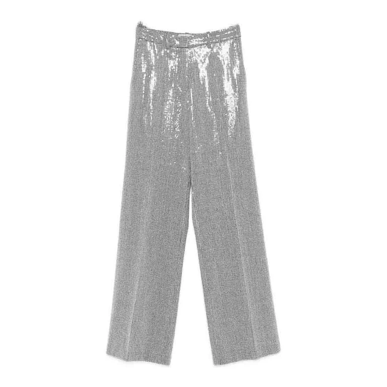 houndstooth-broek met pailletten