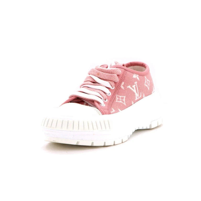 Women's LV Squad Sneakers Monogram Denim Canvas