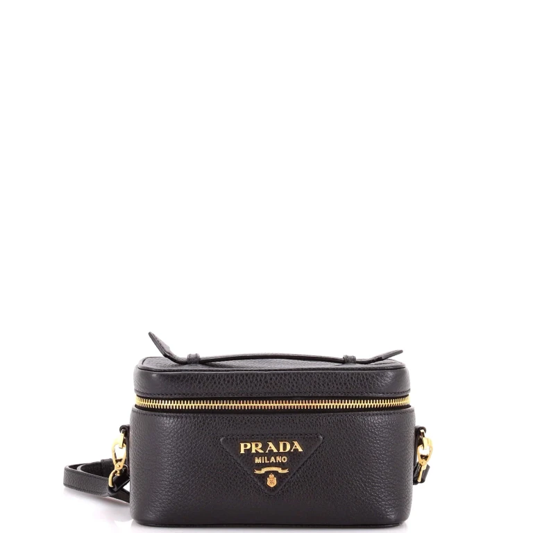 Convertible Top Handle Vanity Shoulder Bag Vitello Daino Mini