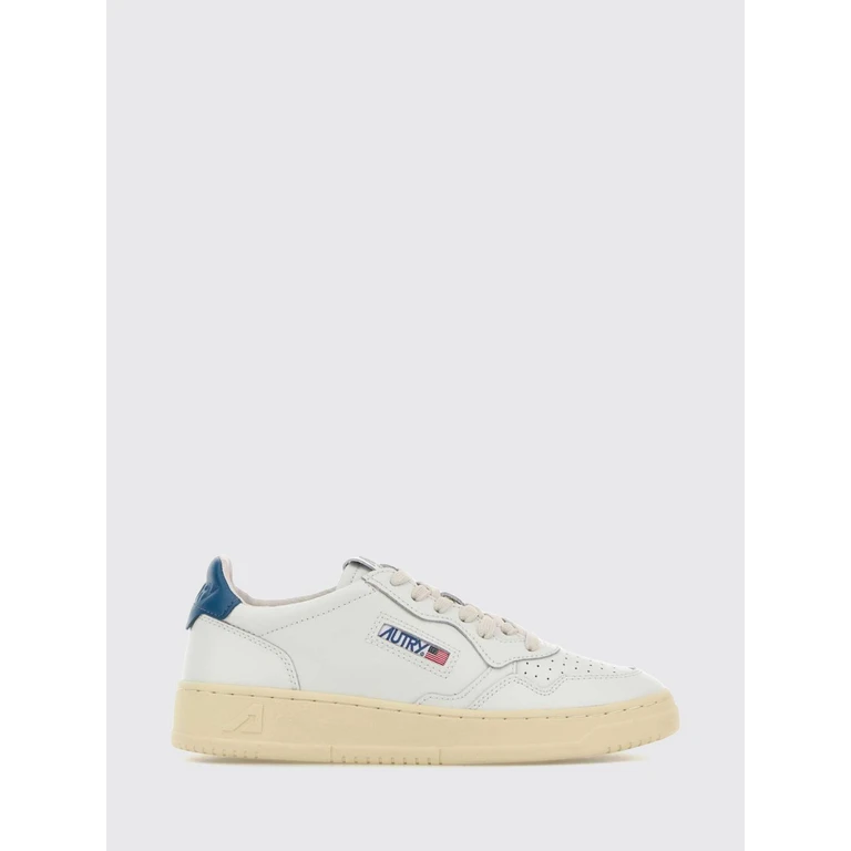 Medalist Low Bicolor Leather Sneakers with Perforated Toe (AULWLL29)