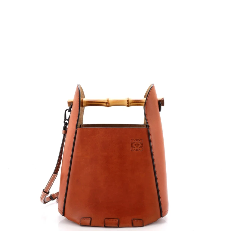 Bamboo Bucket Bag Leather