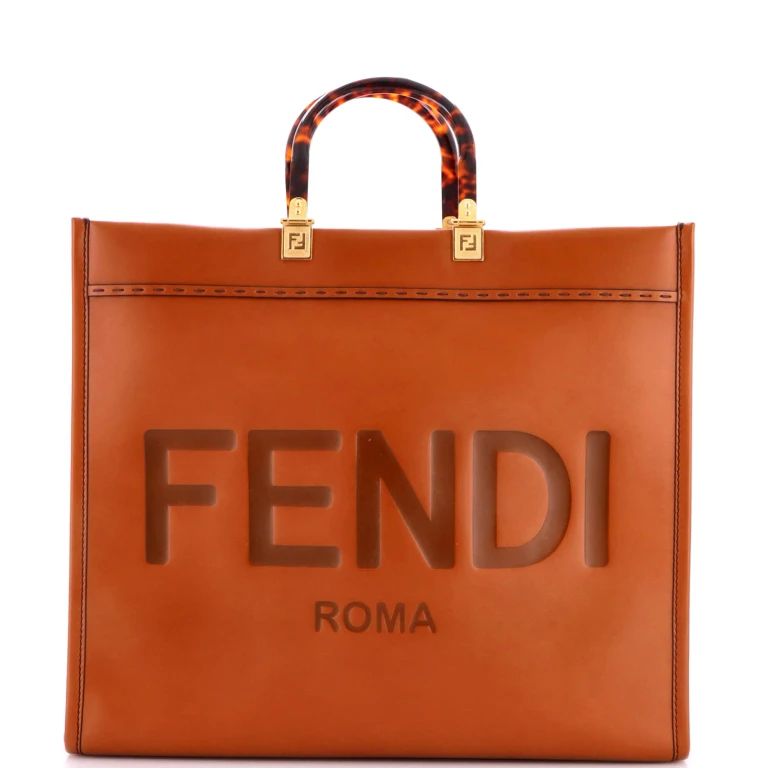 Sunshine Shopper Tote Leather Large
