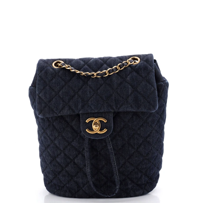 Urban Spirit Backpack Quilted Denim Small