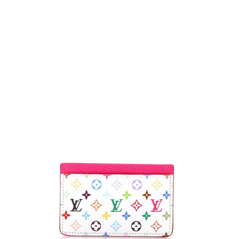 x Takashi Murakami Card Holder Monogram Multicolor with Leather