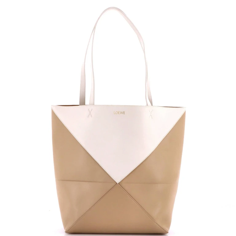 Puzzle Fold Tote Leather Medium