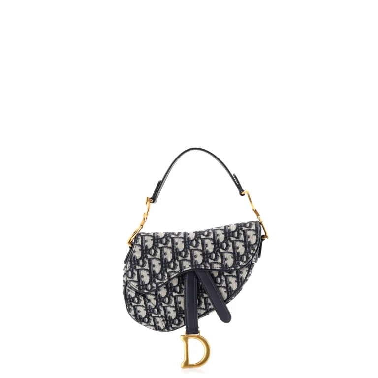 Saddle Handbag Oblique Canvas Mini