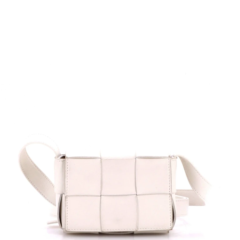 Cassette Crossbody Bag Maxi Intrecciato Leather Candy