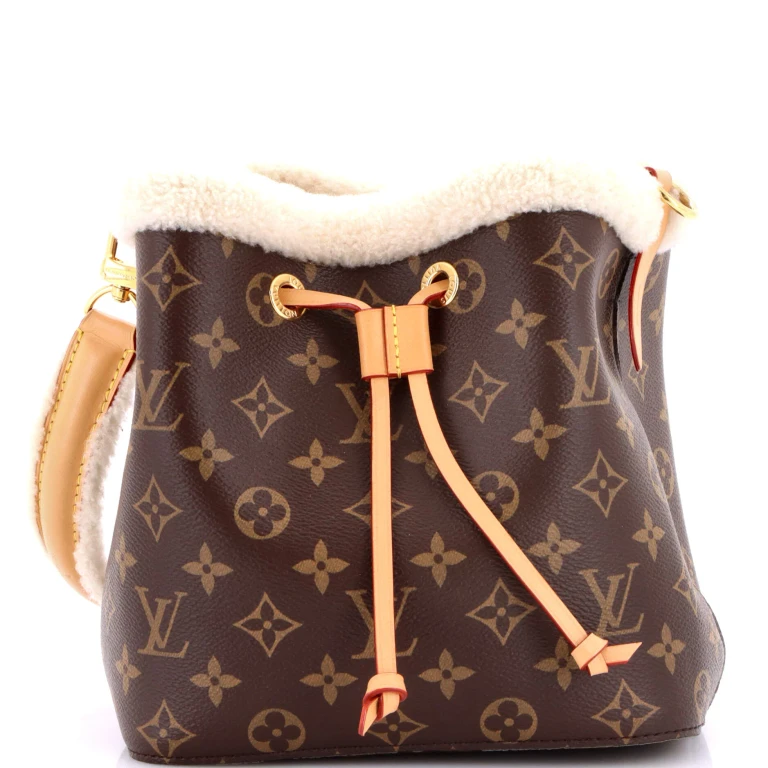NeoNoe Handbag Monogram Canvas with Shearling BB