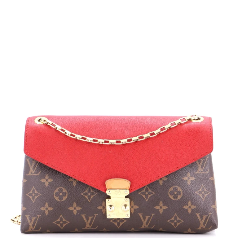 Pallas Chain Shoulder Bag Monogram Canvas and Calfskin