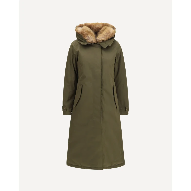 Padded Best Cotton long Parka Female M