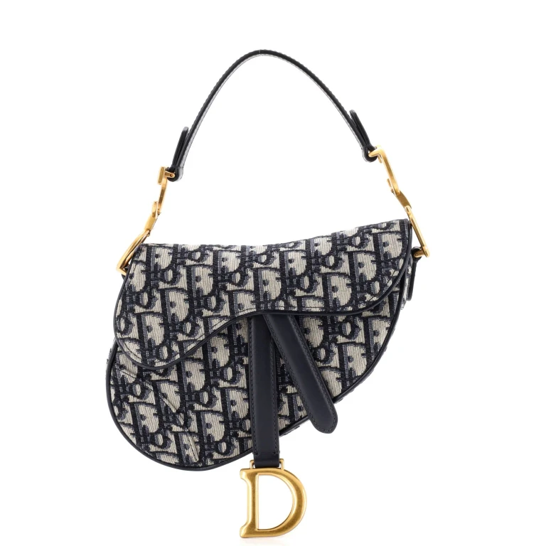 Saddle Handbag Oblique Canvas Mini