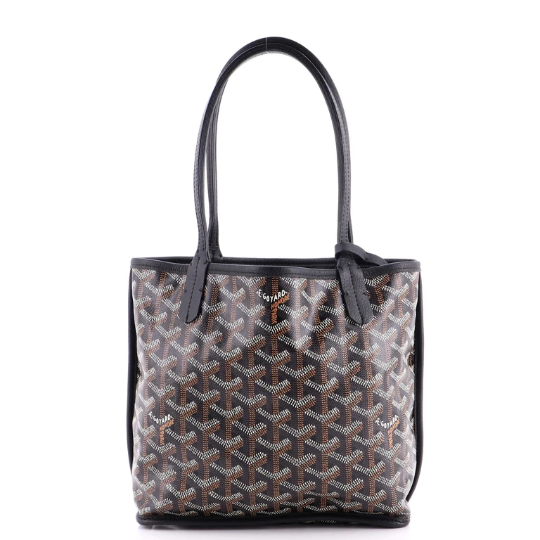 Anjou Reversible Tote Coated Canvas Mini
