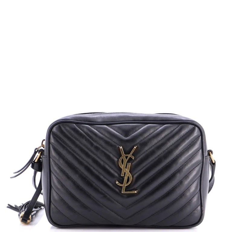 Lou Camera Bag Matelasse Chevron Leather Small