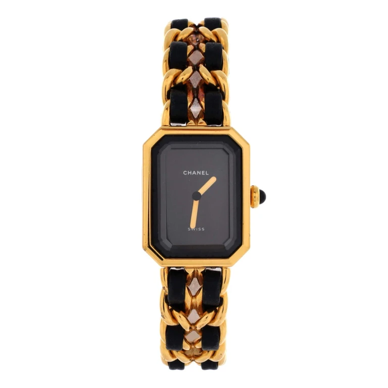 Premiere Rock Quartz Watch Plated Metal and Leather 20