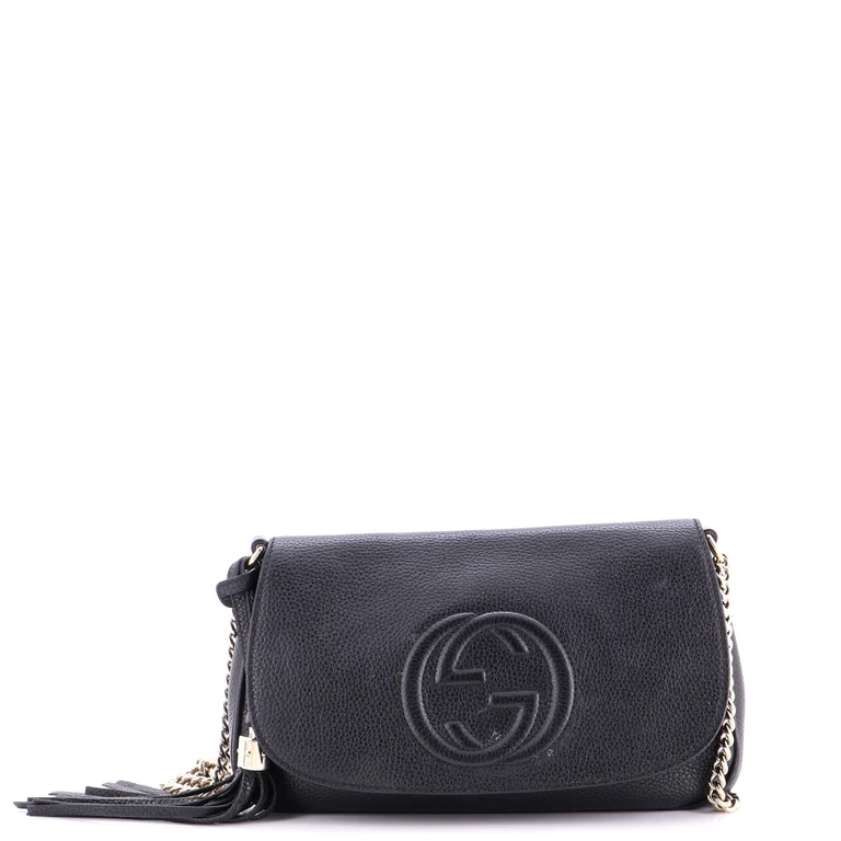 Soho Chain Crossbody Bag Leather Medium
