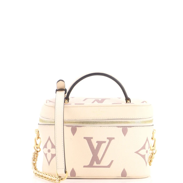 Vanity Handbag Bicolor Monogram Empreinte Giant PM