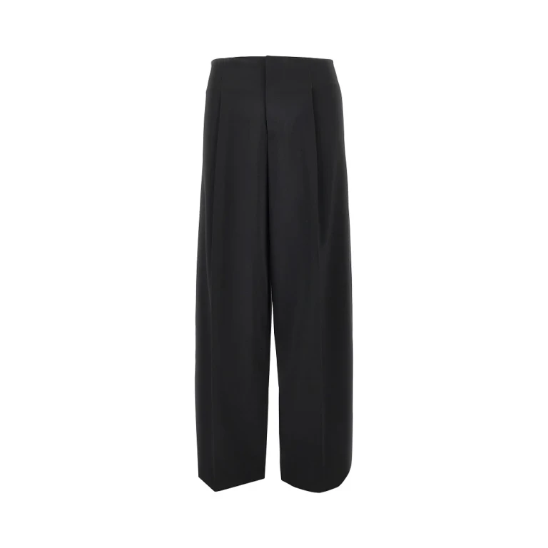 Wide leg pleated pants Woman 42