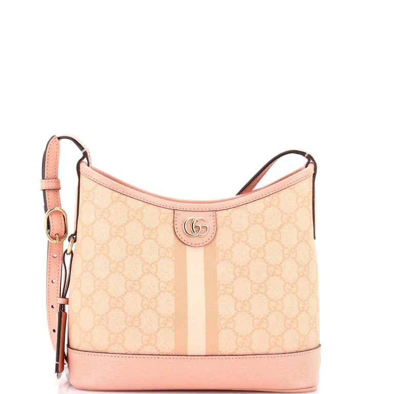 Ophidia Open Bucket Bag GG Coated Canvas with Leather Small