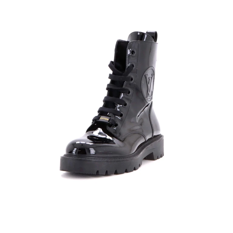 Women's Monogram Territory Flat High Ranger Boots Patent