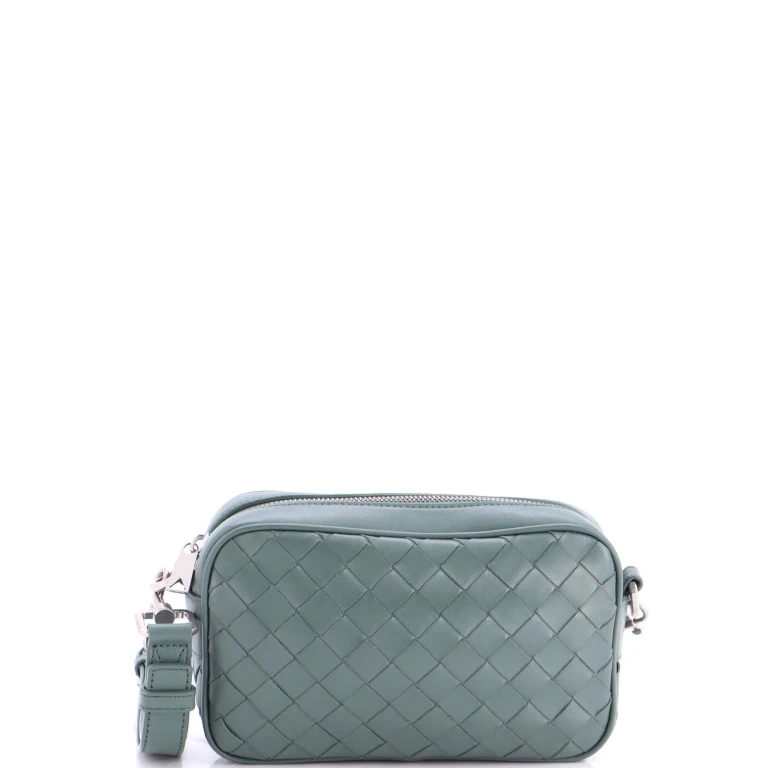 Zip Camera Bag Intrecciato Nappa Small