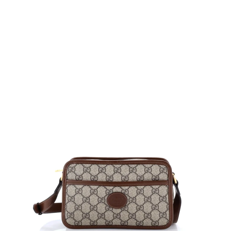 Interlocking G Patch Camera Bag GG Coated Canvas Mini
