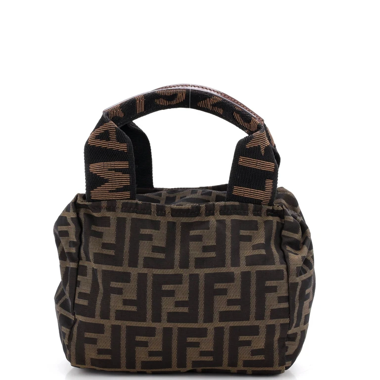Vintage 1925 Cosmetic Tote Zucca Canvas Mini
