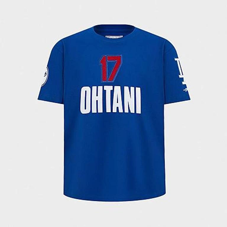 Pro Standard Big Kids Shohei Ohtani #17 Los Angeles Dodgers MLB Name and Number T-Shirt in Dodger Blue Size: Small