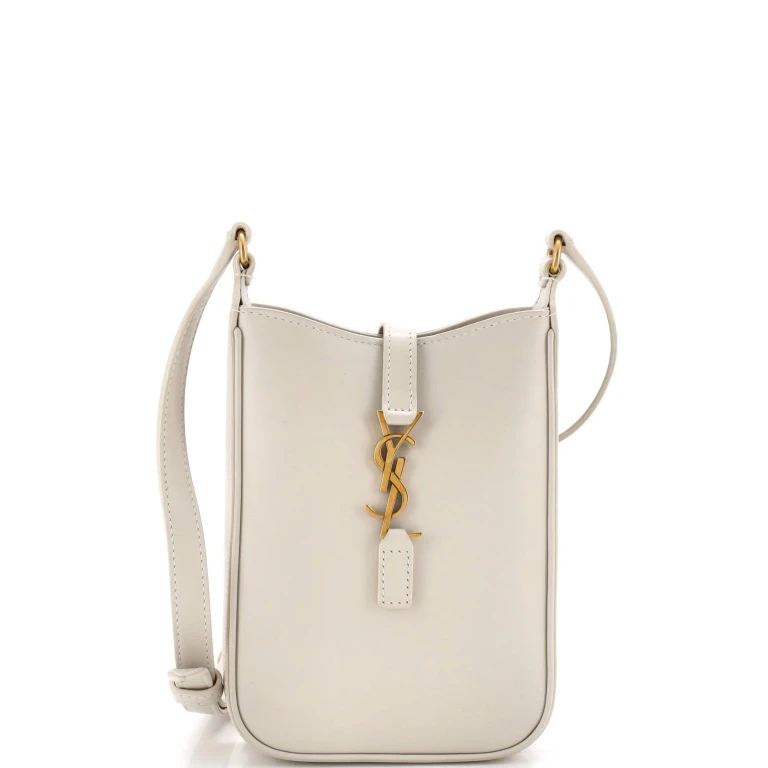 Le 5 a 7 Vertical Shoulder Bag Leather Mini