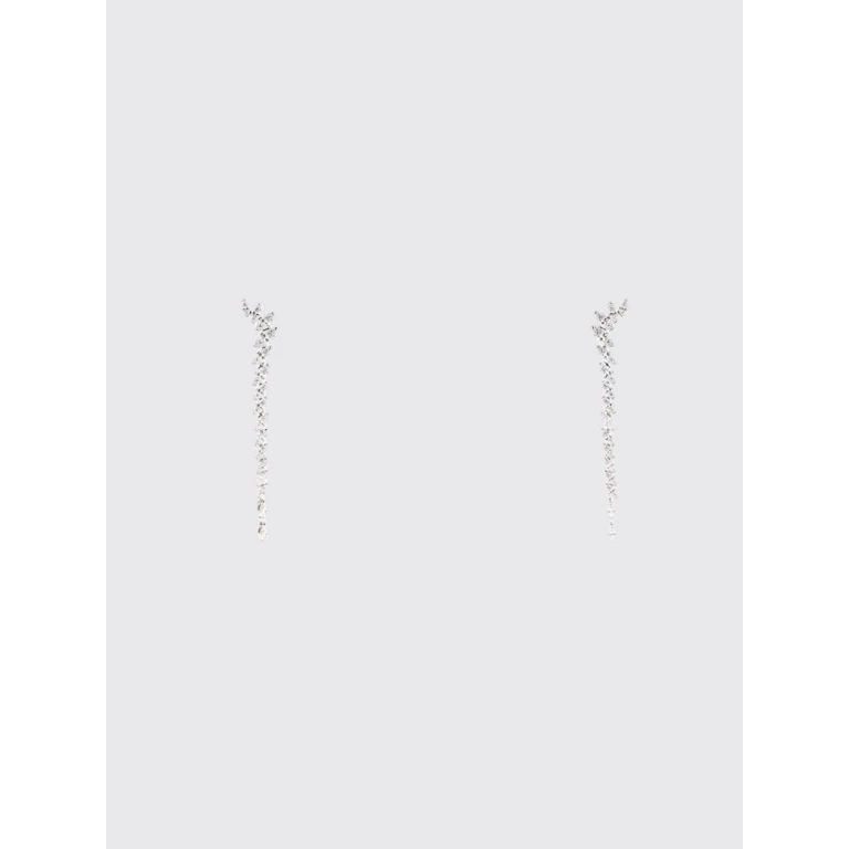Mesmera Rhodium-Plated Crystal Drop Earrings (5748006000)