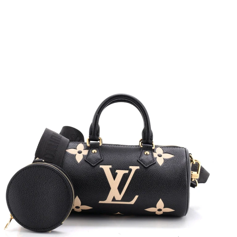 Papillon Handbag Bicolor Monogram Empreinte Giant BB