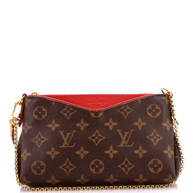 Pallas Clutch Monogram Canvas with Leather
